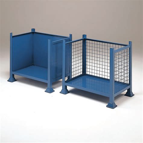 steel pallet box manufacturer|metal pallets solid top.